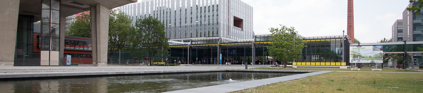 Metaforum building from across the water